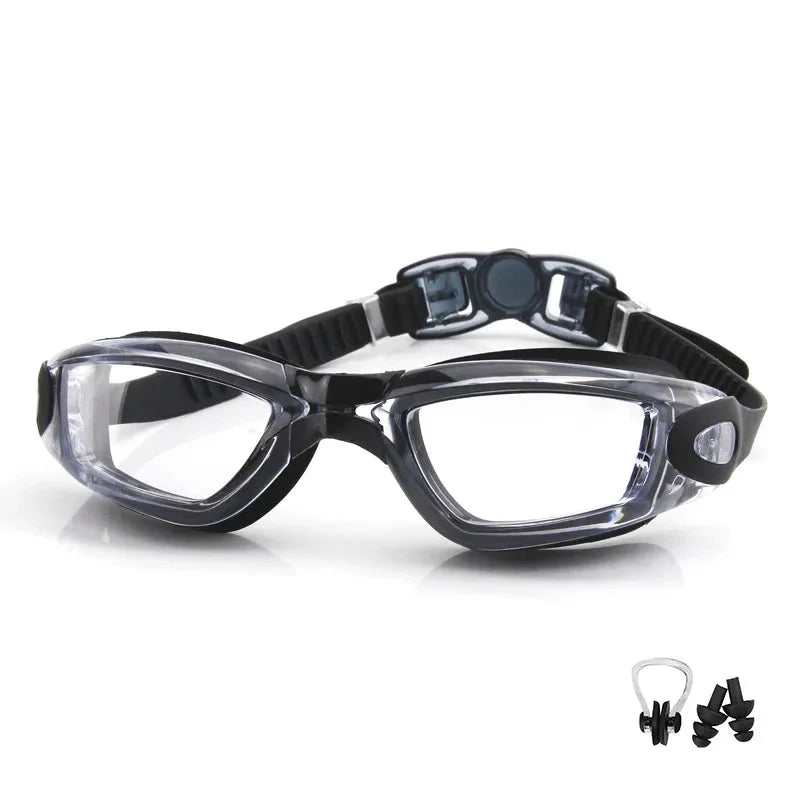 Swimming Goggles for Men & Women ā Anti-Fog UV Protection, Waterproof, Adjustable Silicone Swim Goggles for Adults & Kids